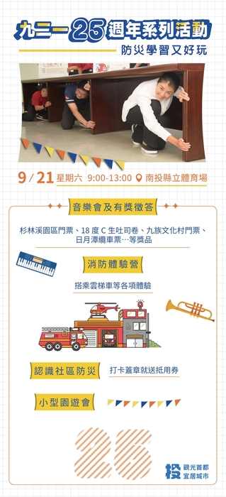 九二一25週年系列活動海報